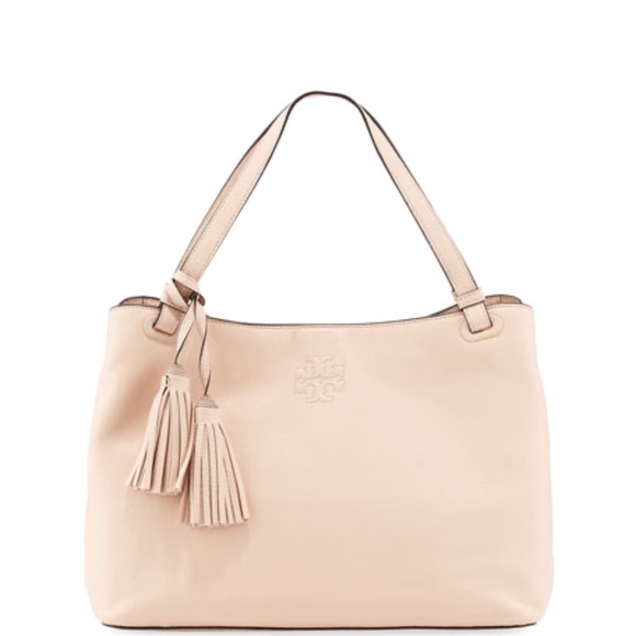 NWT Tory Burch TheaCenter Zipper Leather Tote